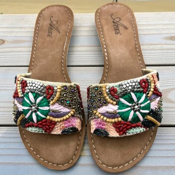 AZURA BY SPRING STEP SUGARPLUM SANDALS -  SIZE 9 - Picture 3 of 10